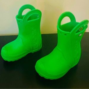 CROCS toddler rain boots